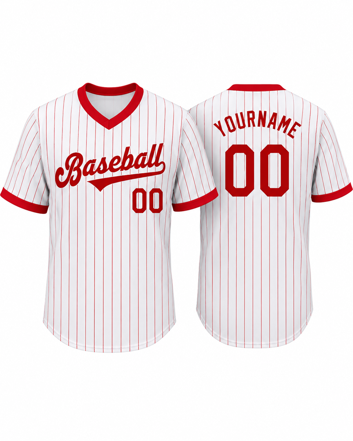 Baseball jersey detail